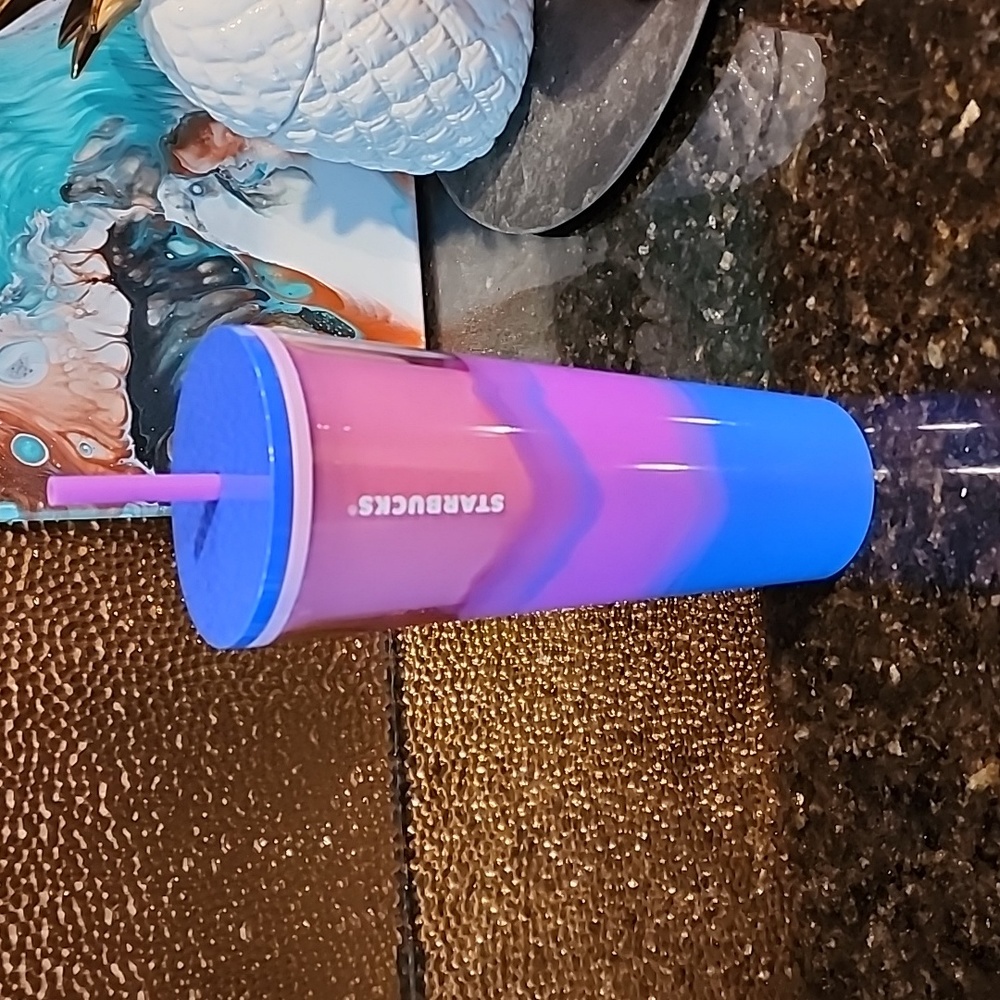 Starbucks 2021 Summer Collection: Pink and Purple Watercolor Venti